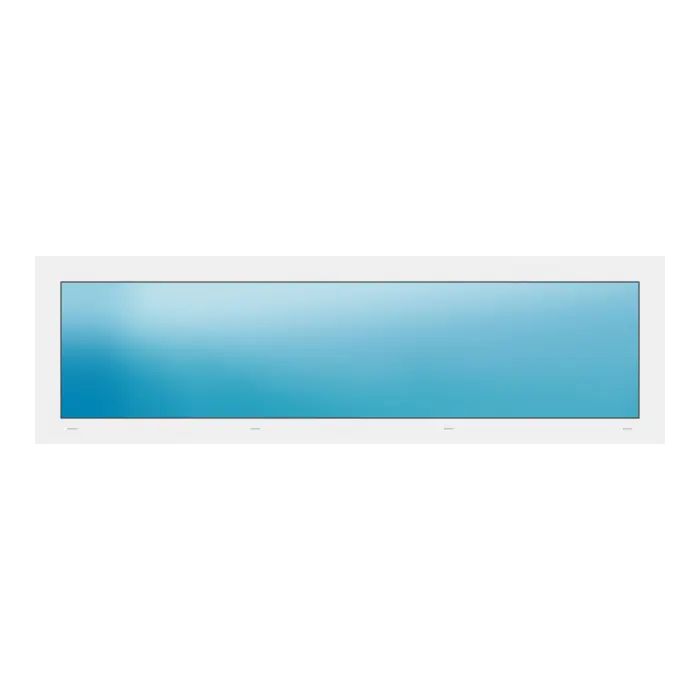 Festverglasung 194,2x58 cm Weiß