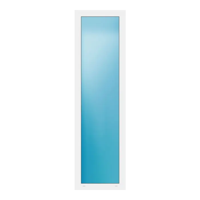 Festverglasung 62x218 cm Weiß