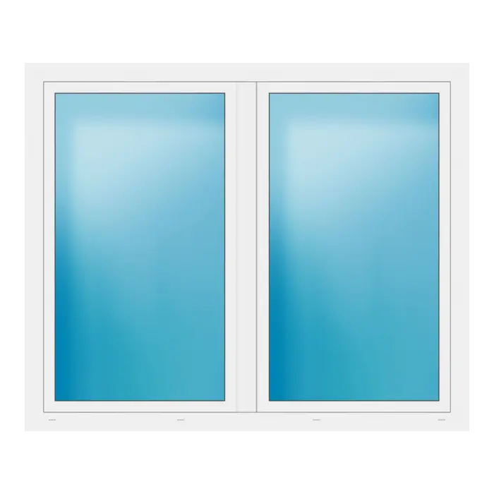 Zweiflügeliges Fenster 186x154 cm Weiß
