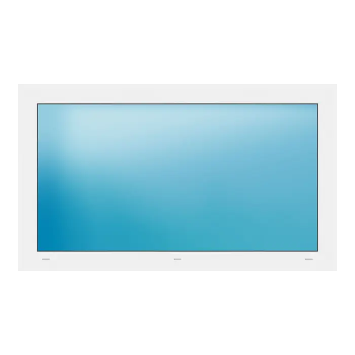 Festverglasung 130x76 cm Weiß
