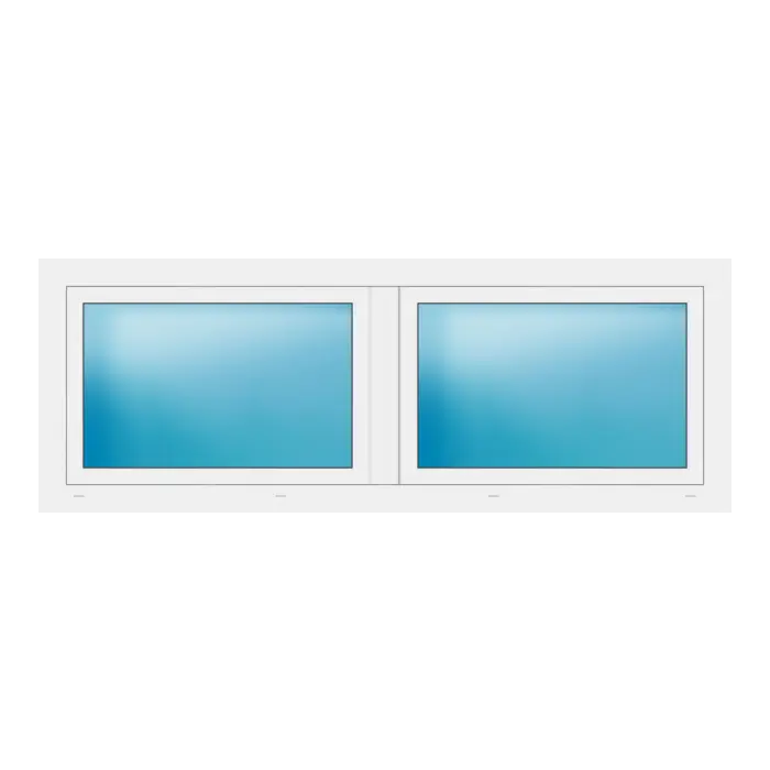 Zweiflügeliges Fenster 196x72 cm Weiß