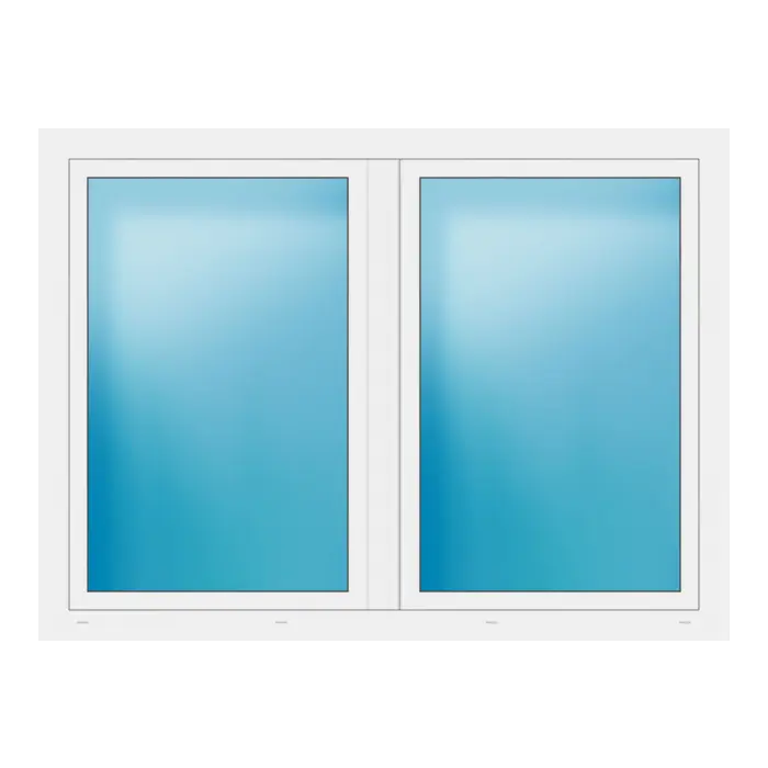 Zweiflügeliges Fenster 178x132 cm Weiß