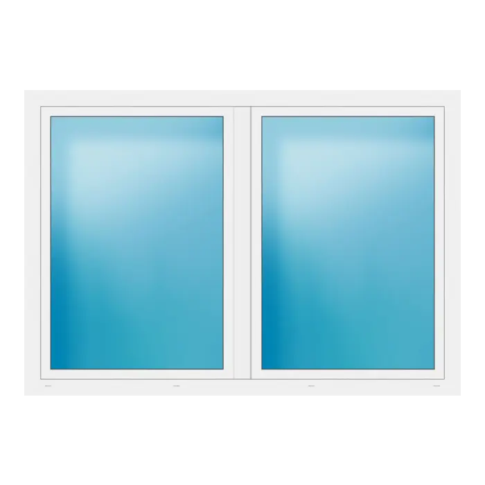Zweiflügeliges Fenster 210x147 cm Weiß
