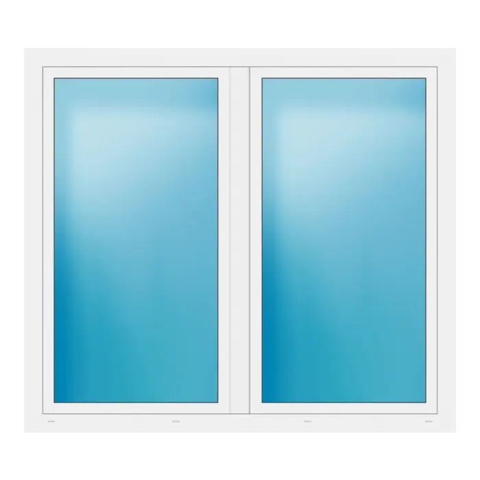 Zweiflügeliges Fenster 182x162 cm Weiß