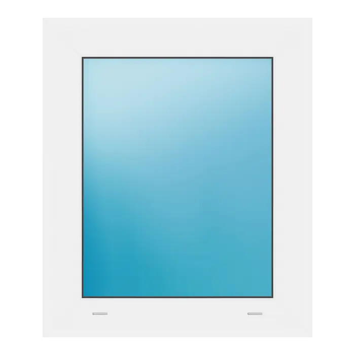 Festverglasung 54x64 cm Weiß