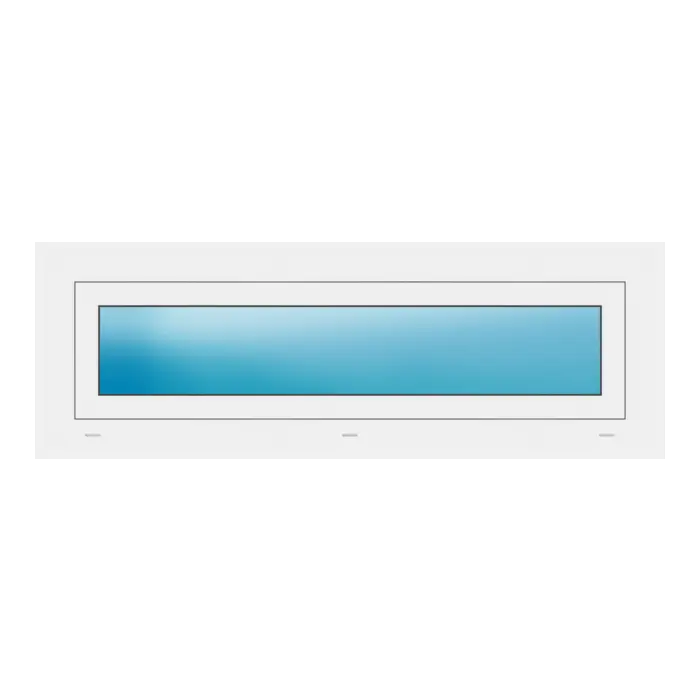 Fenster 125x43 cm Weiß