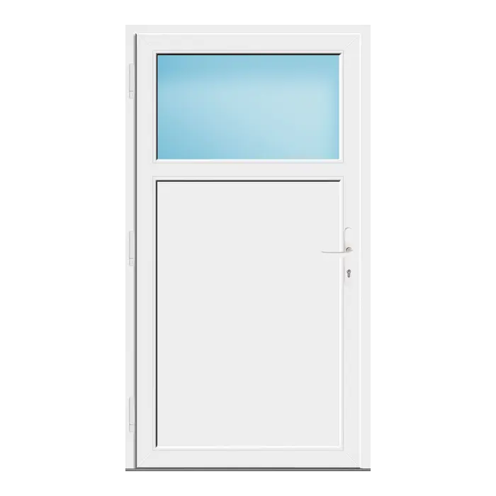 Nebeneingangstür 100x182 cm Golden Oak genarbt 1/3 Glas