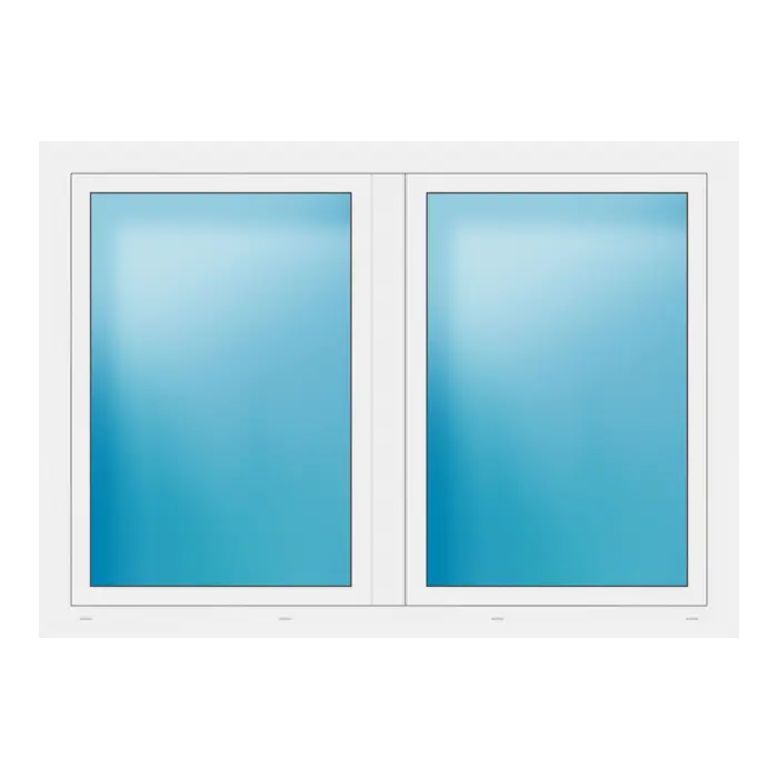 Zweiflügeliges Fenster 172x122 cm Weiß