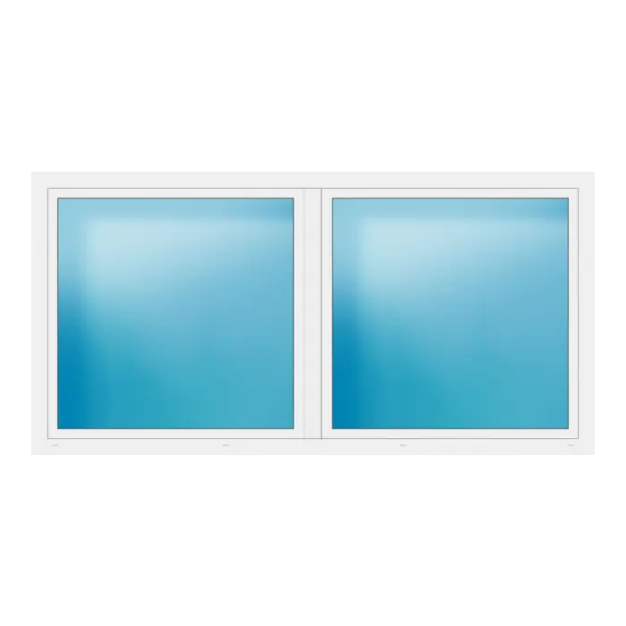 Zweiflügeliges Fenster 270x136 cm Weiß