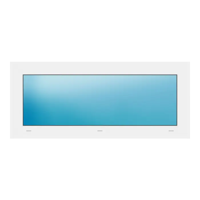 Festverglasung 110x47 cm Weiß