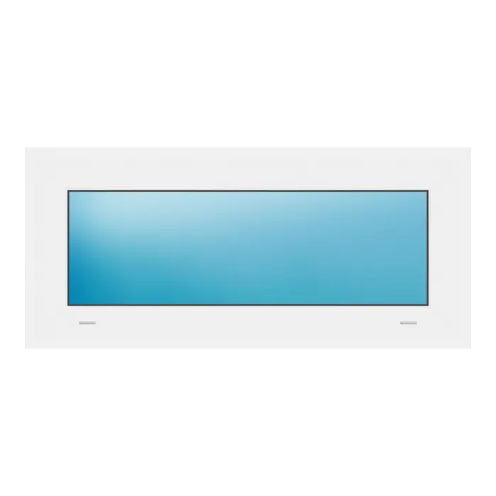 Festverglasung 82x37 cm Weiß