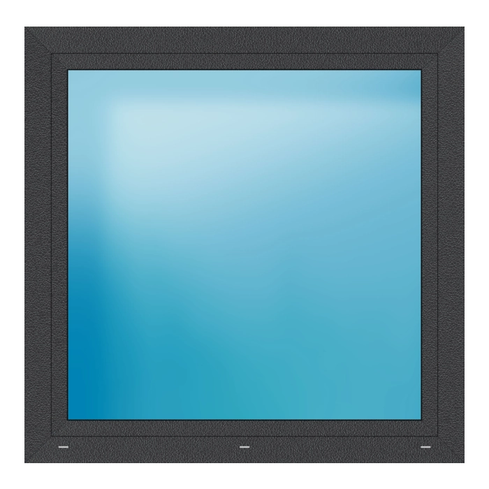 Fenster 130x129 cm Anthrazit seidenglatt