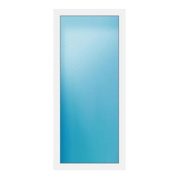 Festverglasung 85x190 cm Weiß