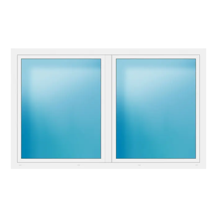 Zweiflügeliges Fenster 238x147 cm Weiß