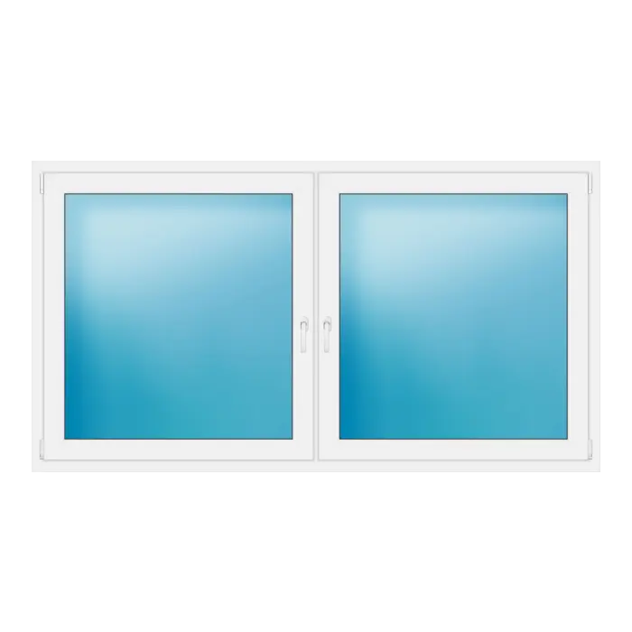 Zweiflügeliges Fenster 221x121 cm Weiß