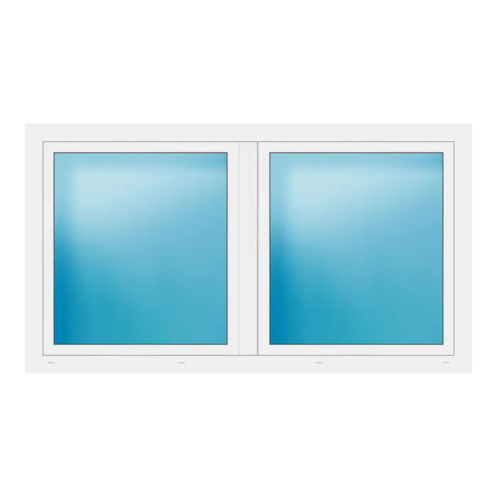 Zweiflügeliges Fenster 195x109 cm Weiß