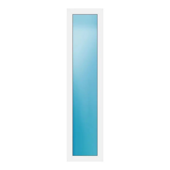 Festverglasung 50x211 cm Weiß
