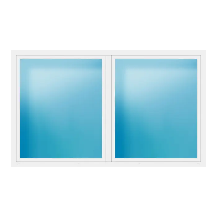 Zweiflügeliges Fenster 280x168 cm Weiß