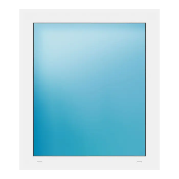 Festverglasung 80x92 cm Weiß