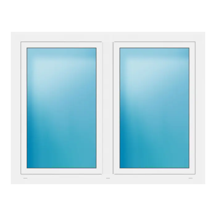 Zweiflügeliges Fenster 153x120 cm Weiß