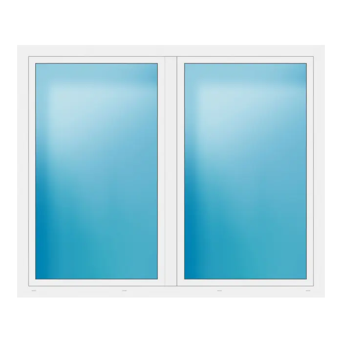 Zweiflügeliges Fenster 212x174 cm Weiß