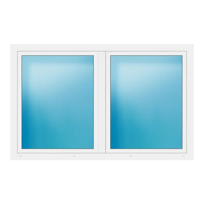 Zweiflügeliges Fenster 202x128 cm Weiß