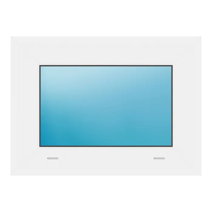 Festverglasung 52x38 cm Weiß