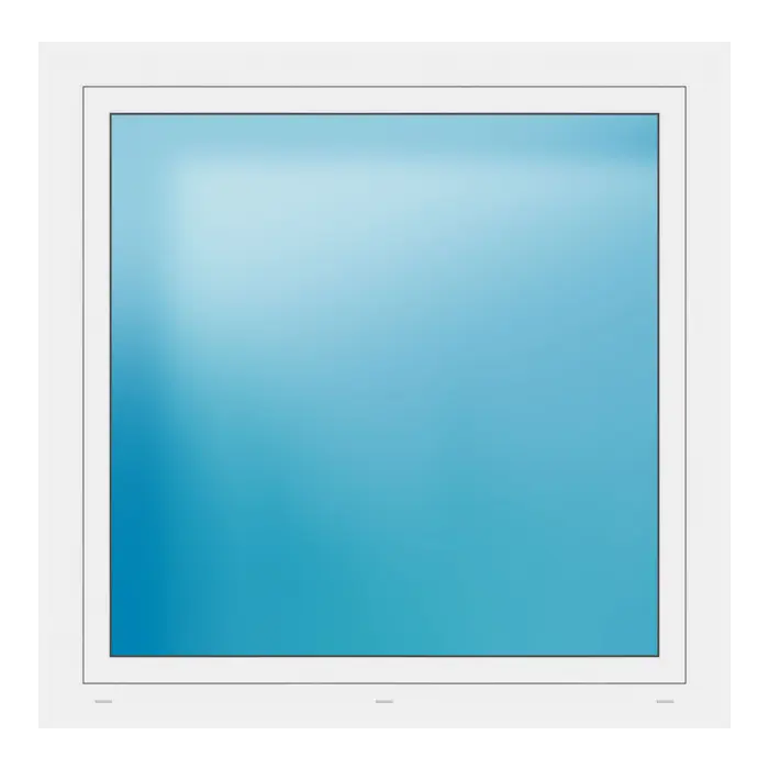 Fenster 122x121 cm Weiß