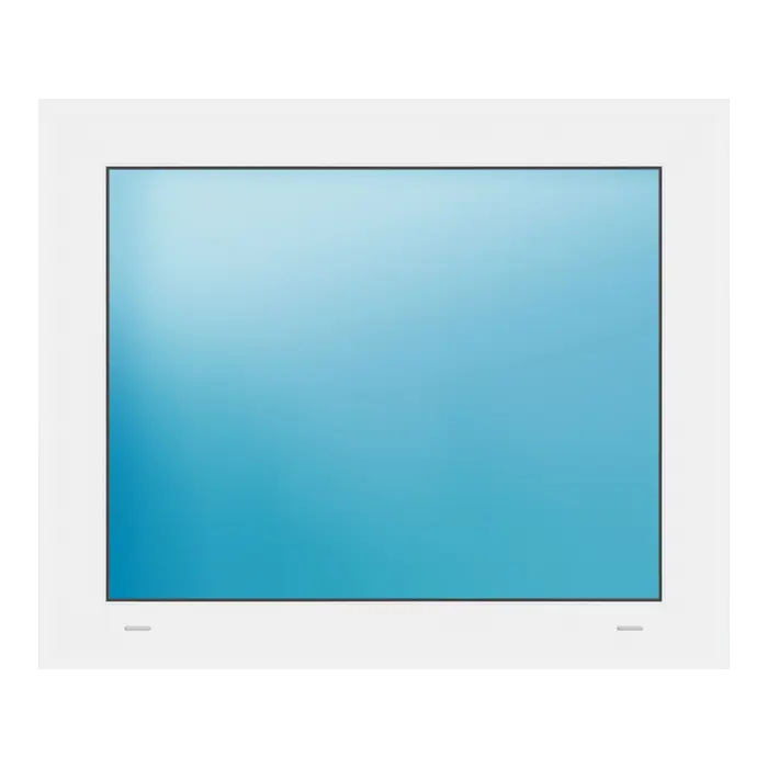 Festverglasung 80x66 cm Weiß
