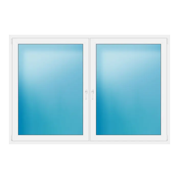 Zweiflügeliges Fenster 223,7x152 cm Weiß