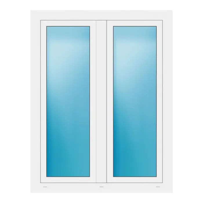 Zweiflügeliges Fenster 112x144 cm Weiß