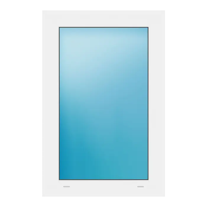 Festverglasung 58x88 cm Weiß