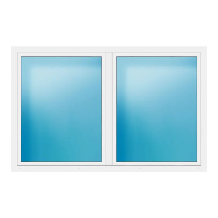 Zweiflügeliges Fenster 244x156 cm Weiß