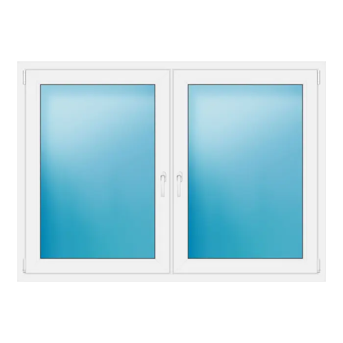 Zweiflügeliges Fenster 171x122 cm Weiß