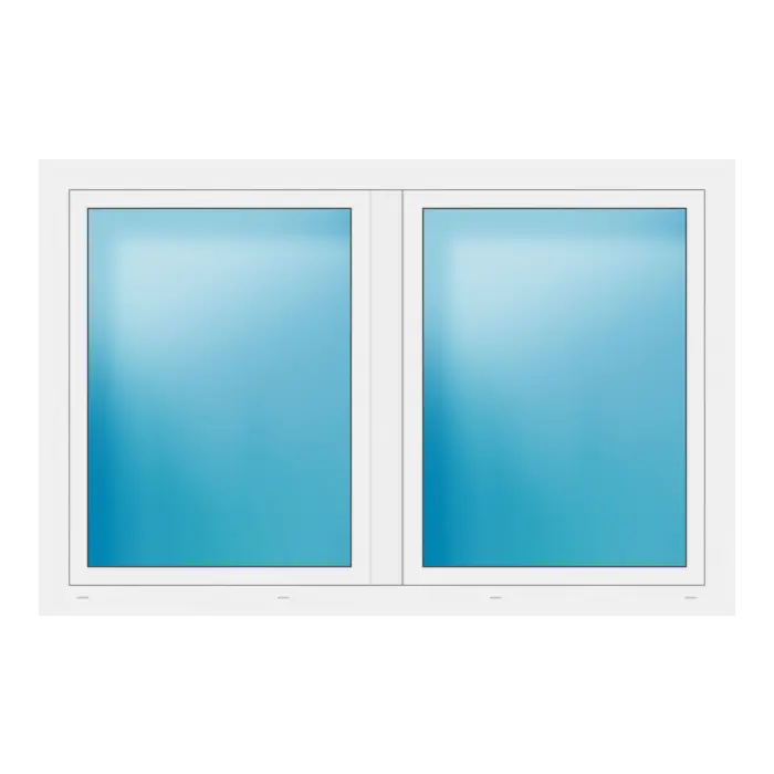 Zweiflügeliges Fenster 180x118 cm Weiß