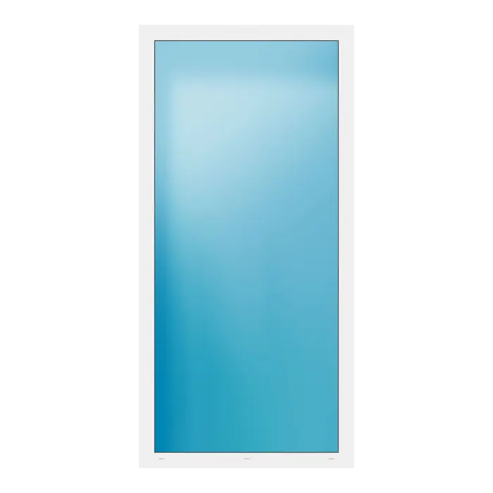 Festverglasung 108x222 cm Weiß