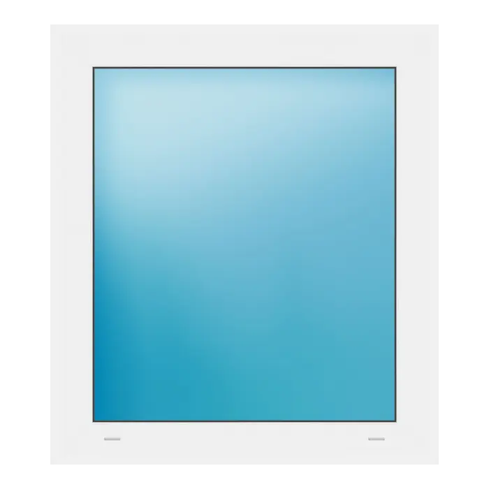 Festverglasung 71,9x81,5 cm Weiß