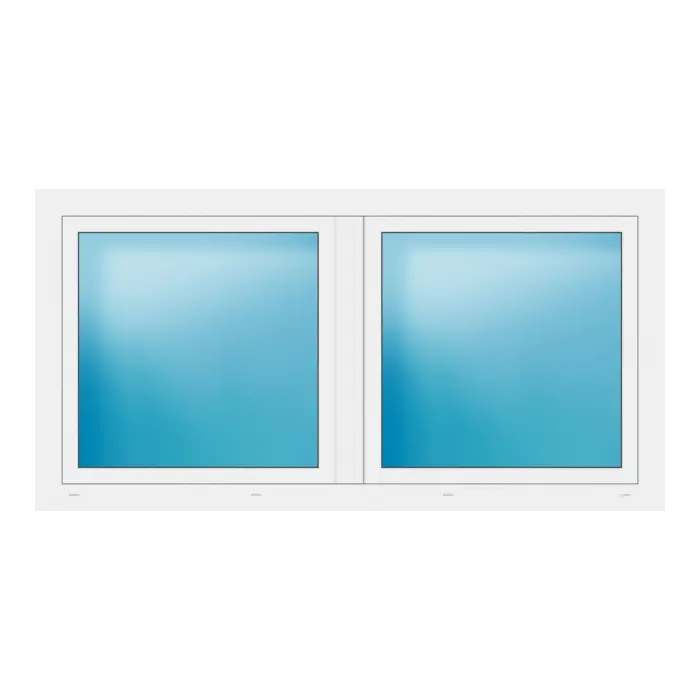 Zweiflügeliges Fenster 184x94 cm Weiß