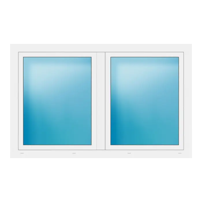 Zweiflügeliges Fenster 175x110 cm Weiß