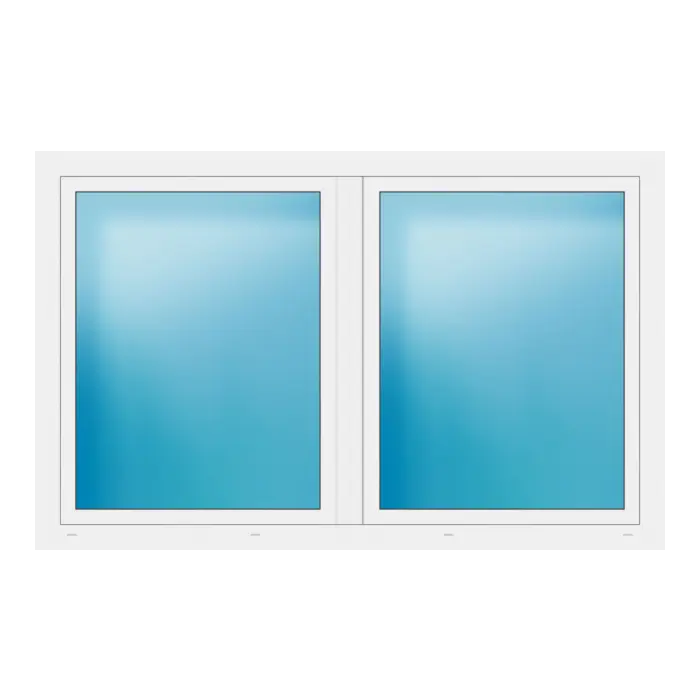 Zweiflügeliges Fenster 196x124 cm Weiß