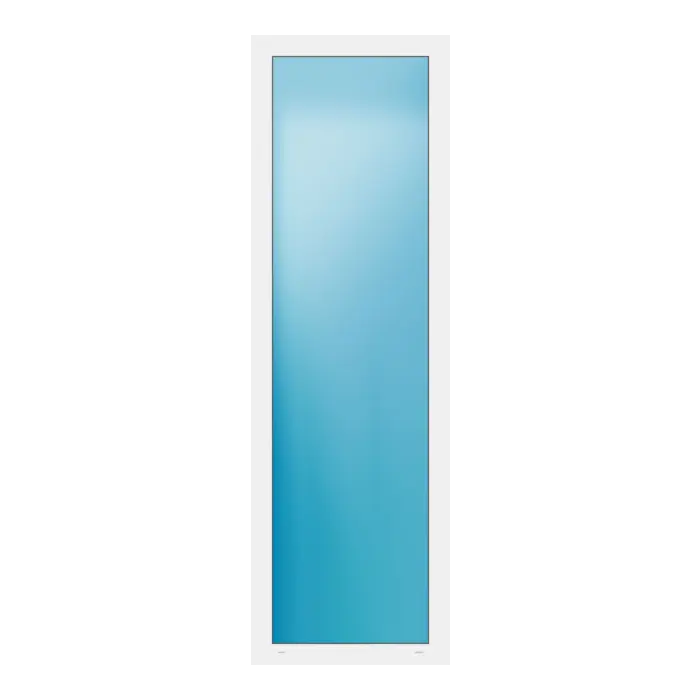 Festverglasung 74x234 cm Weiß