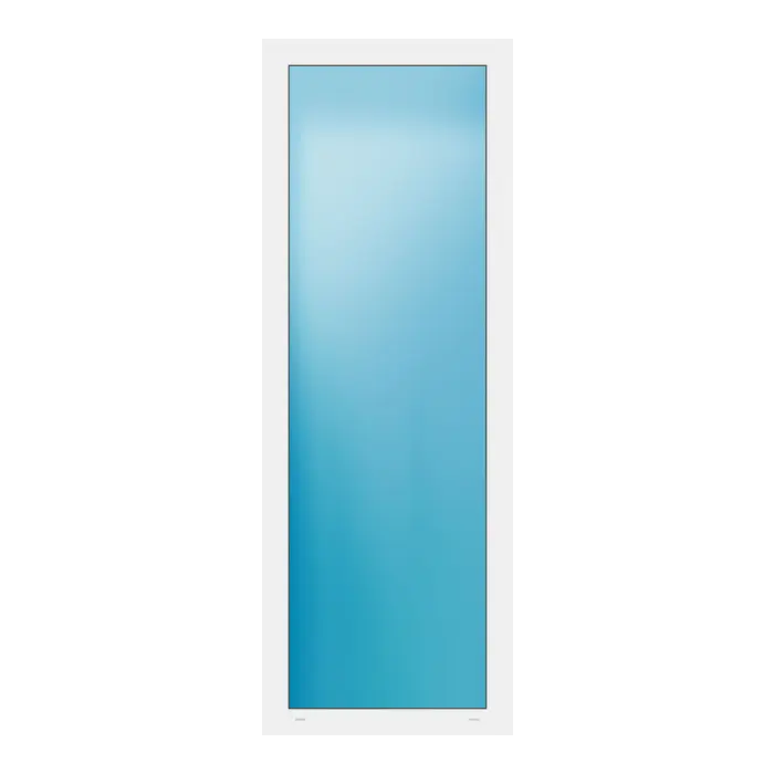 Festverglasung 75x208 cm Weiß