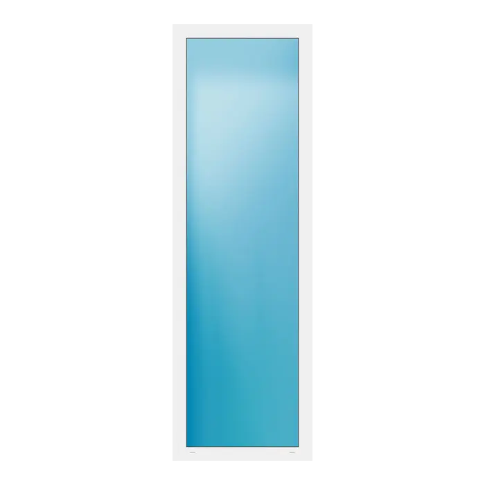 Festverglasung 80x250 cm Weiß