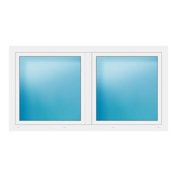 Zweiflügeliges Fenster 190x102 cm Weiß