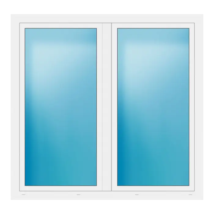 Zweiflügeliges Fenster 172x166 cm Weiß