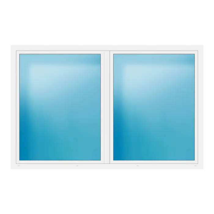 Zweiflügeliges Fenster 280x180 cm Weiß