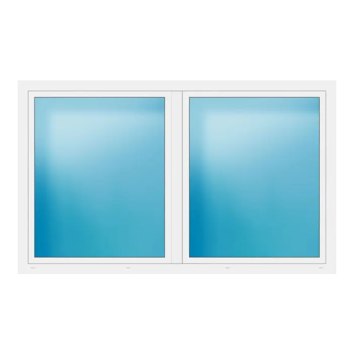Zweiflügeliges Fenster 240x146 cm Weiß