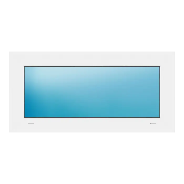 Festverglasung 88x43 cm Weiß