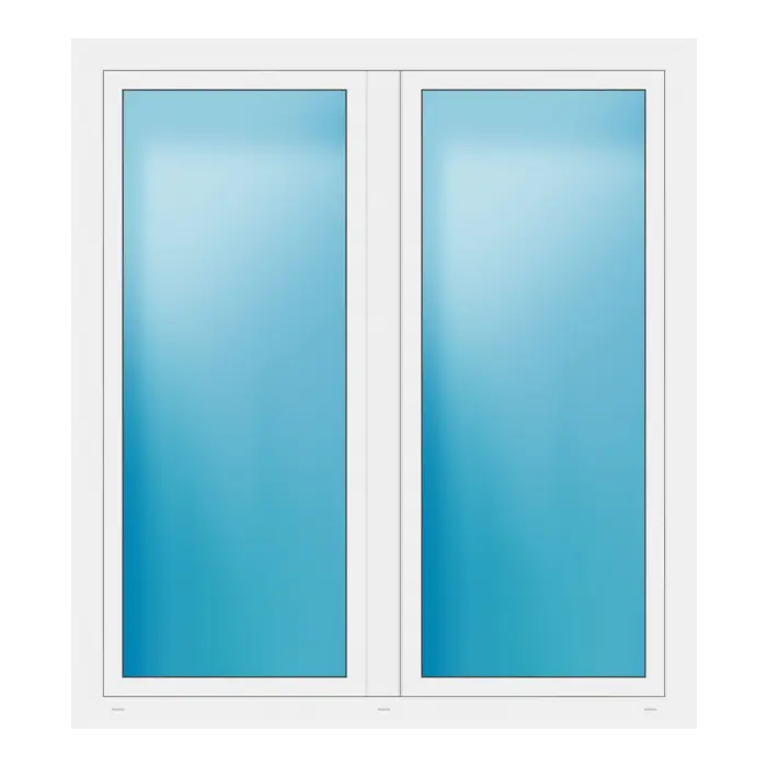 Zweiflügeliges Fenster 154x170 cm Weiß