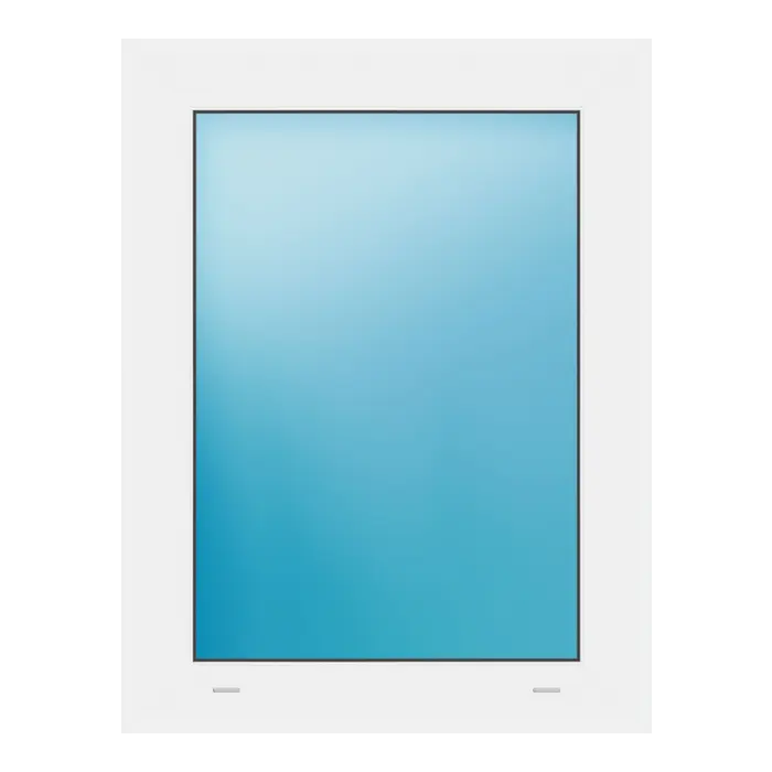 Festverglasung 58x76 cm Weiß